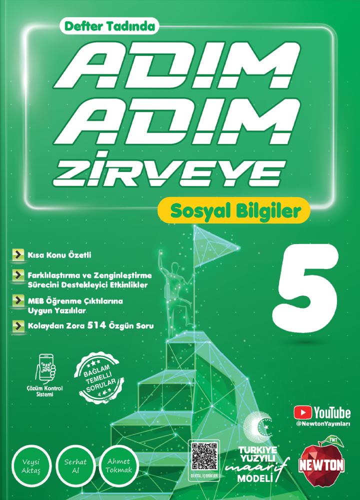 Newton-Web---Book-Covers---5.-Sınıf-adim-adim-sosyal-5 5. Sınıf Adım Adım Sosyal Bilgiler Konu Anlatımlı Soru Bankası - Görsel 1