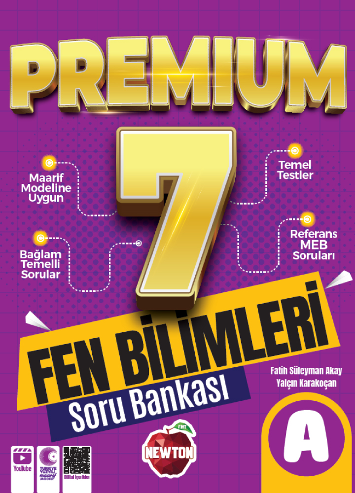 Newton-Web---Book-Covers---7-premium-fen 7. Sınıf Premium A Fen Bilimleri Soru Bankası - Görsel 1