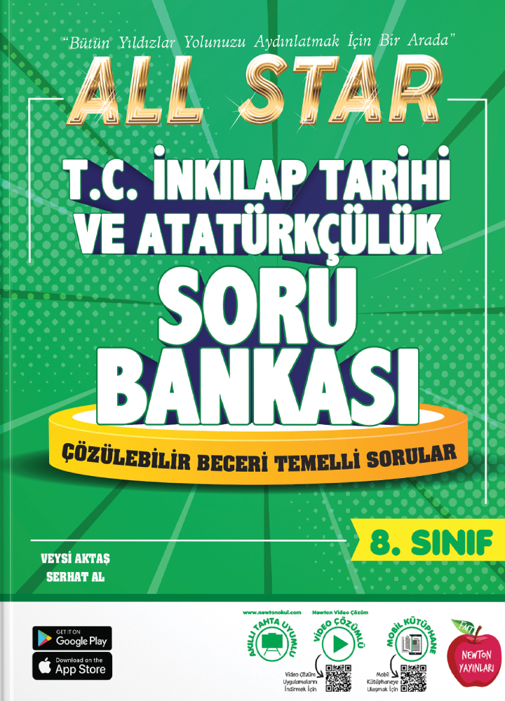 Newton-Web---Book-Covers---8-Sınıf-all-star-inkilap 8. Sınıf All Star T.C. İnkılap Tarihi ve Atatürkçülük Soru Bankası - Görsel 1